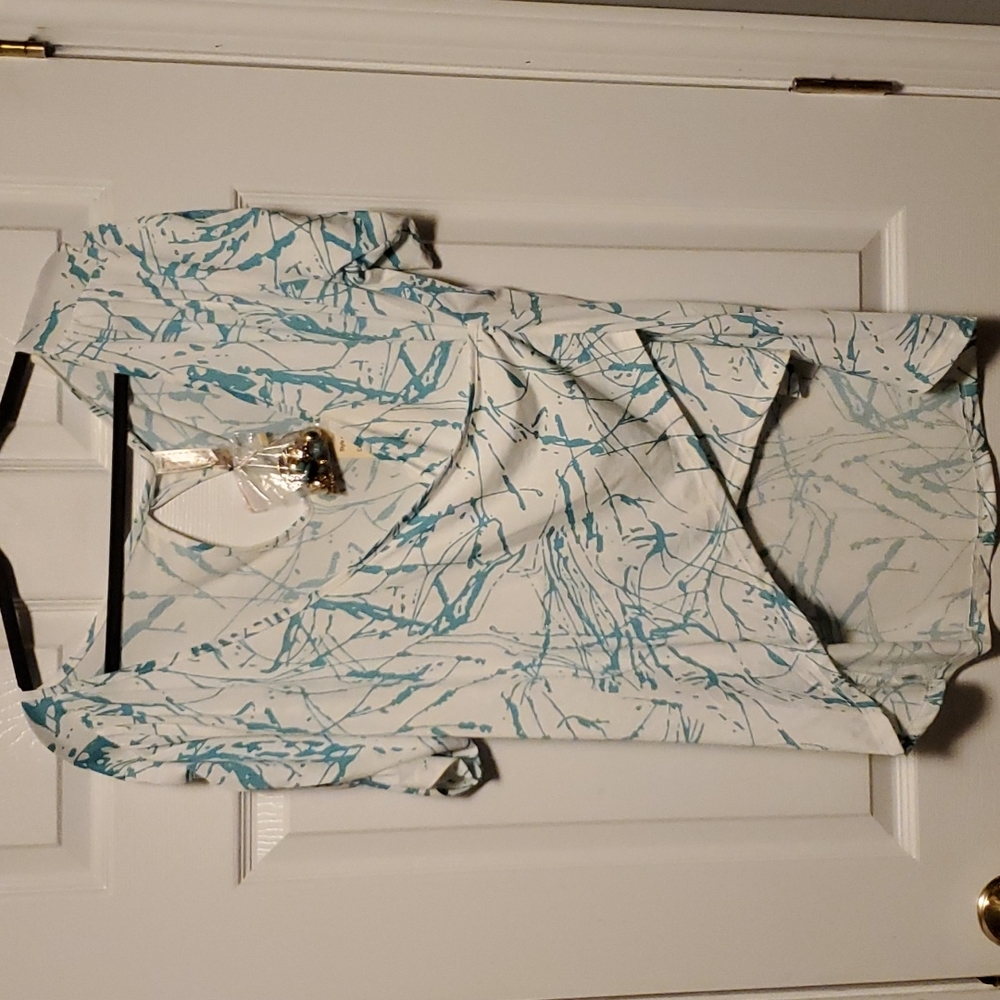 Roman Fashion Faux Wrap Top